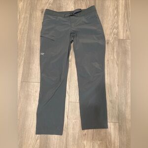 Womens Arc’teryx Sylvite Softshell Pants Size 12 Gray 32” Inseam